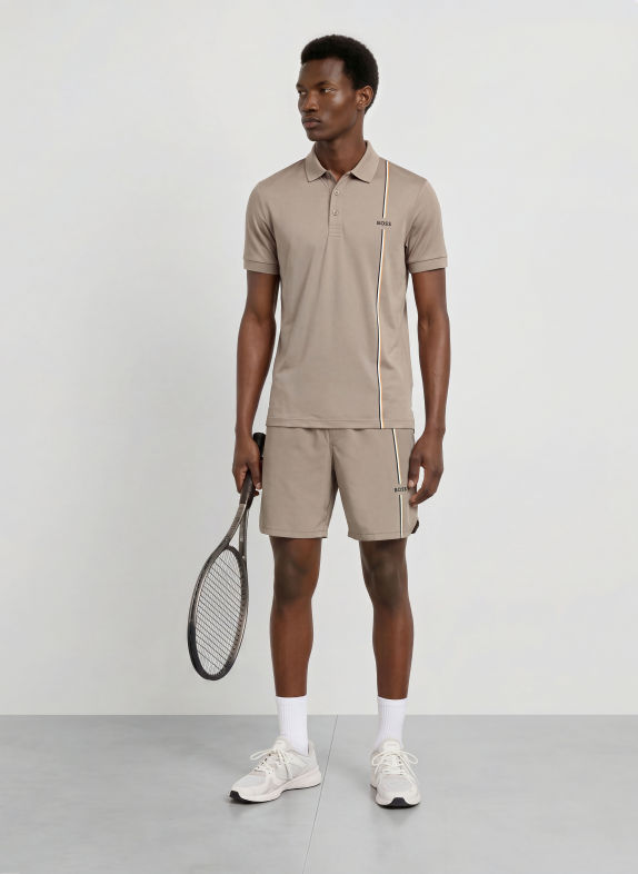 BOSS Funktions-Poloshirt TOC GAME 3 BEIGE