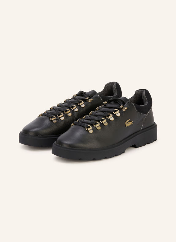 LACOSTE Schnürer BASESHOT WINTER SCHWARZ / GOLD