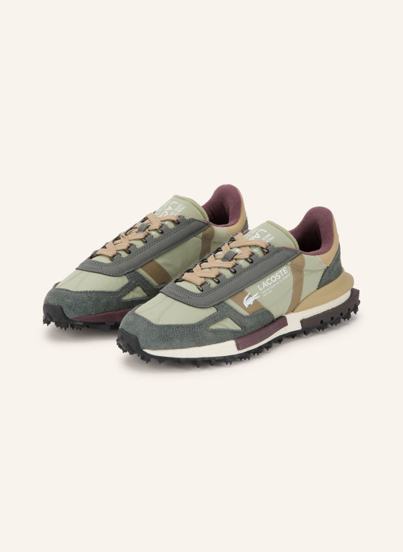 LACOSTE Sneaker ELITE ACTIVE HELLGRÜN / DUNKELGRAU / DUNKELGRÜN