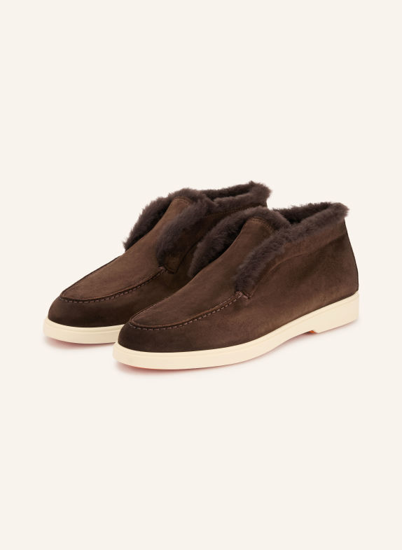 Santoni FORTUNE Boots DARK BROWN
