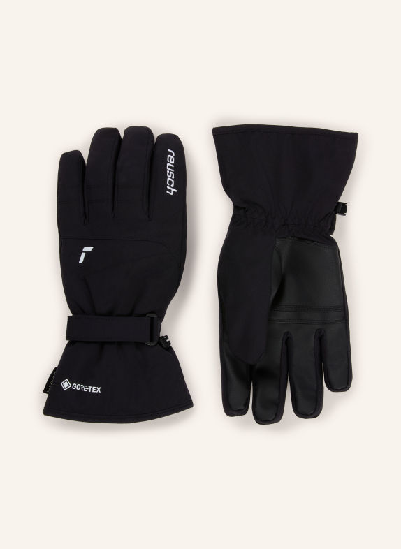reusch Lyžařské rukavice SANDRO GORE-TEX s funkcí pro dotykový displej ČERNÁ