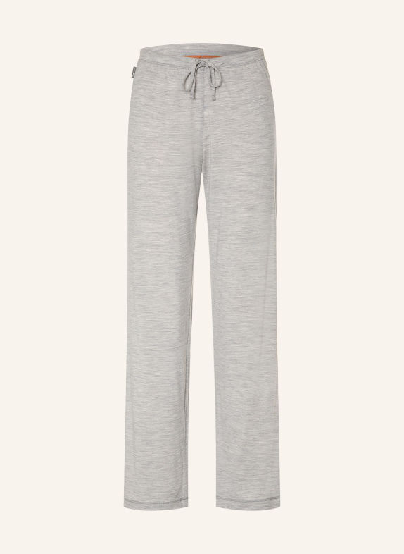 icebreaker Pantaloni din tricot 150 LODGE din lână merino GRI