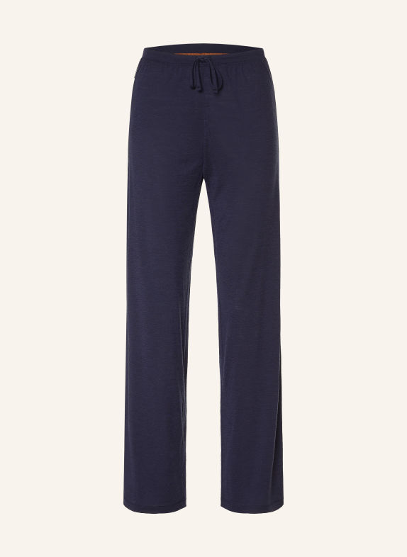 icebreaker Pantaloni din tricot 150 LODGE din lână merino ALBASTRU ÎNCHIS