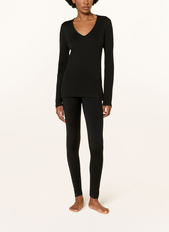 icebreaker MERINO 260 TECH Functional underwear shirt made from merino wool BLACK