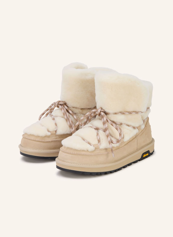 UGG Boots CLASSIC TREAD FLUFFED KRÉMOVÁ / REŽNÁ