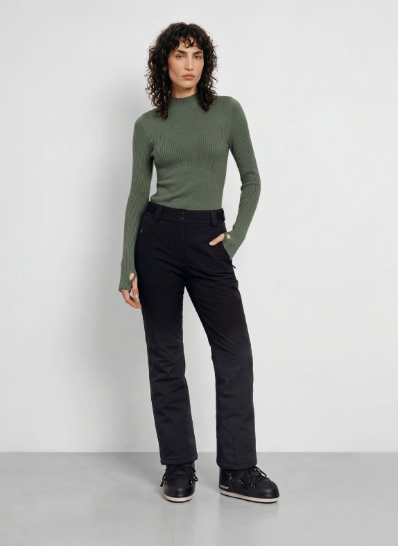 MRS & HUGS Sweter z kaszmiru ZIELONY