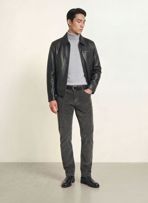 JACOB COHEN BOBBY Slim Fit Cord Pants GRAY