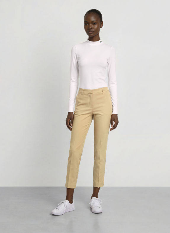 LACOSTE T-shirt technique BLANC