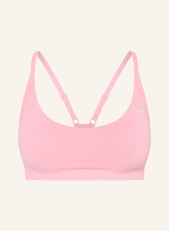 GYMSHARK Soutien-gorge de sport LIGHT SUPPORT ROSE