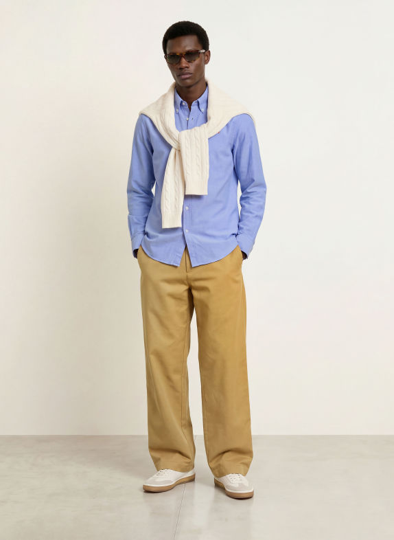 LA MARTINA Regular-Fit Oxford shirt LIGHT BLUE