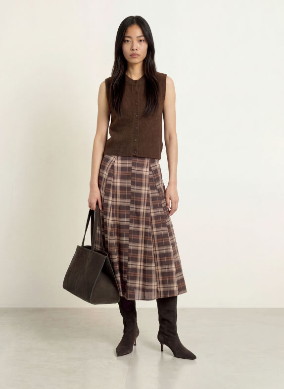 MSCH COPENHAGEN MSCHBONDIE Knit Vest DARK BROWN