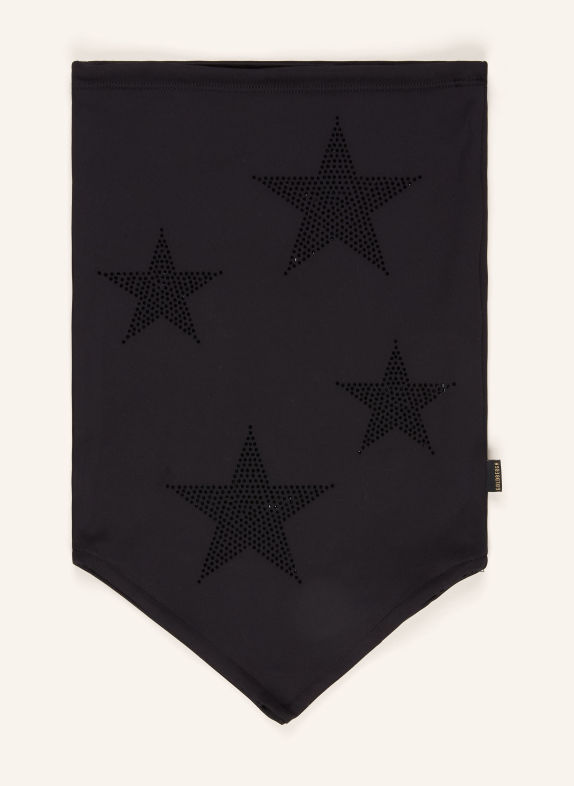 GOLDBERGH Chauffe-cou et nuque KIRA orné de pierres décoratives NOIR