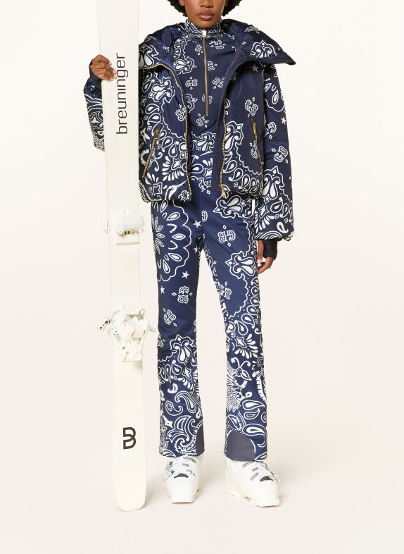 GOLDBERGH SHIRO Softshell ski pants DARK BLUE / WHITE