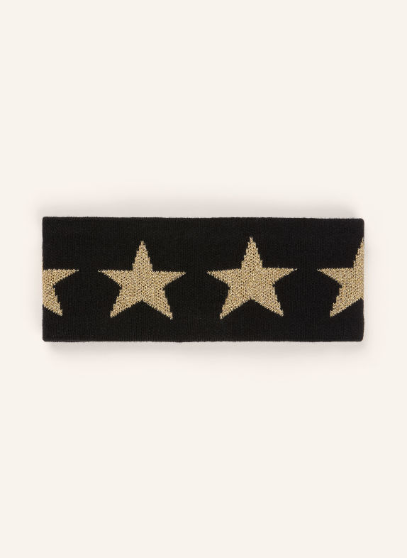 GOLDBERGH COSMIC Headband with Glitter Yarn BLACK / GOLD