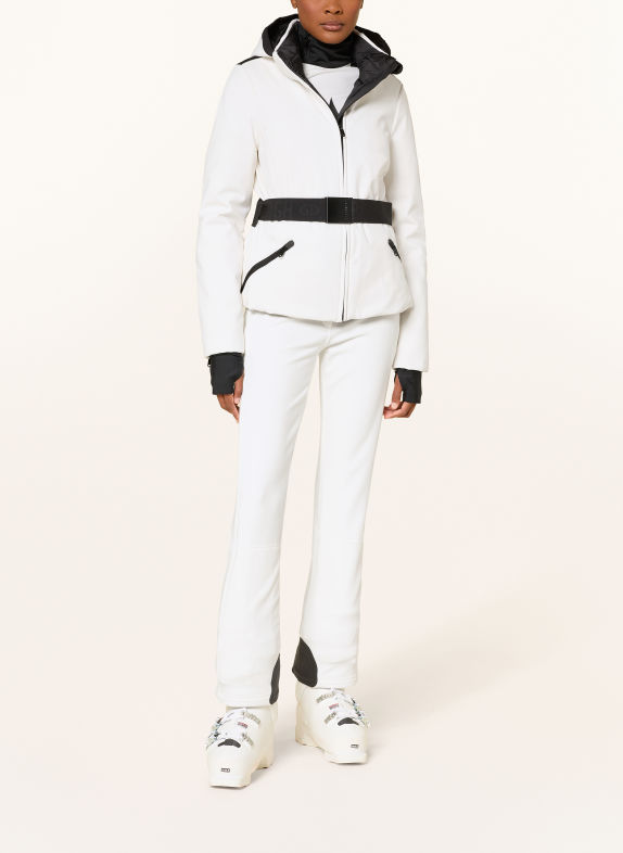 GOLDBERGH Veste de ski en duvet HIDA BLANC / NOIR