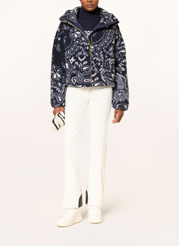 GOLDBERGH Veste de ski BANDANA BLEU FONCÉ / BLANC
