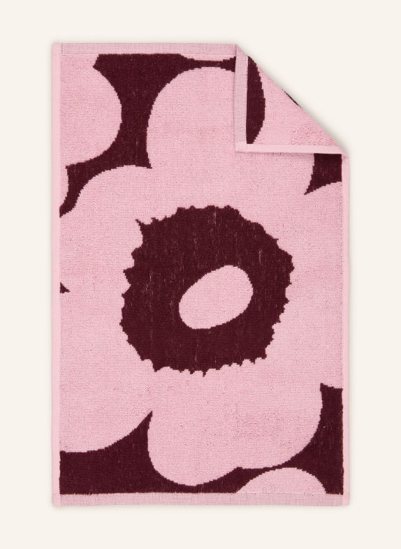 marimekko Gästehandtuch UNIKKO DUNKELLILA / ROSA