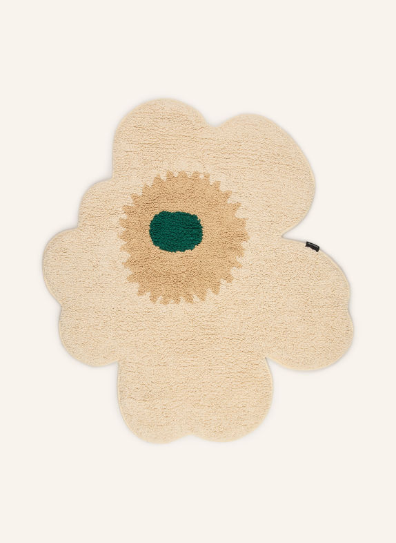 marimekko Badematte UNIKKO BEIGE / CREME / DUNKELGRÜN