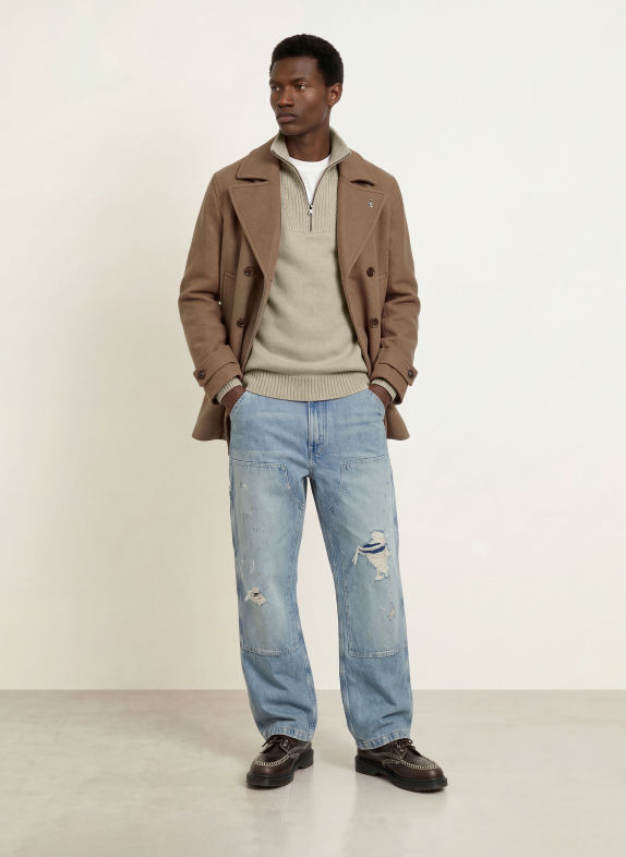 SCOTCH & SODA Troyer mit Merinowolle BEIGE