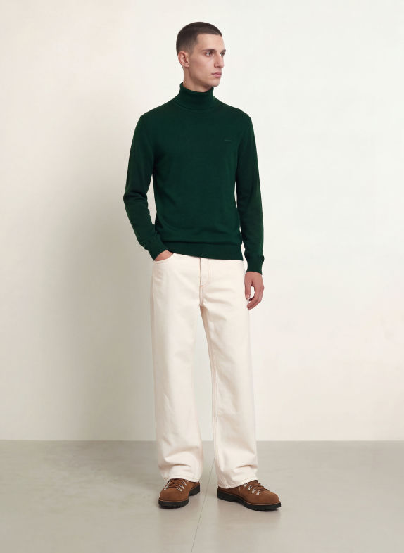 Gant Rollkragenpullover DUNKELGRÜN