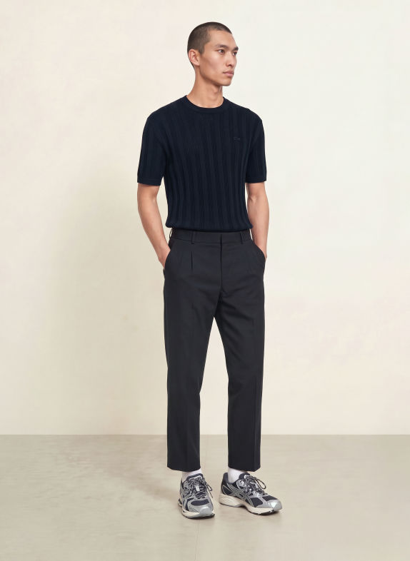 LACOSTE Knit shirt DARK BLUE