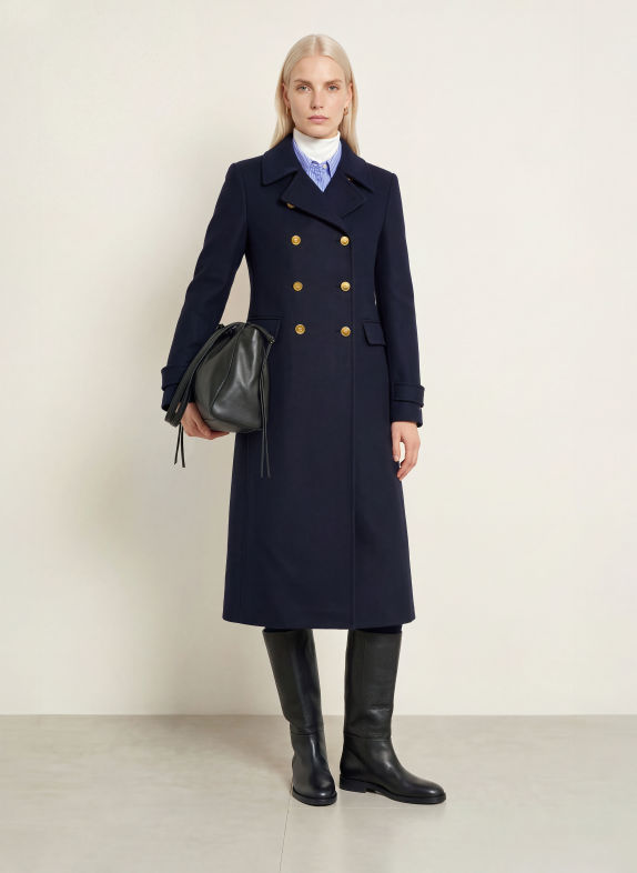 TOMMY HILFIGER Wool coat DARK BLUE