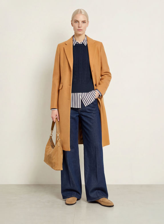 TOMMY HILFIGER Wollmantel CAMEL