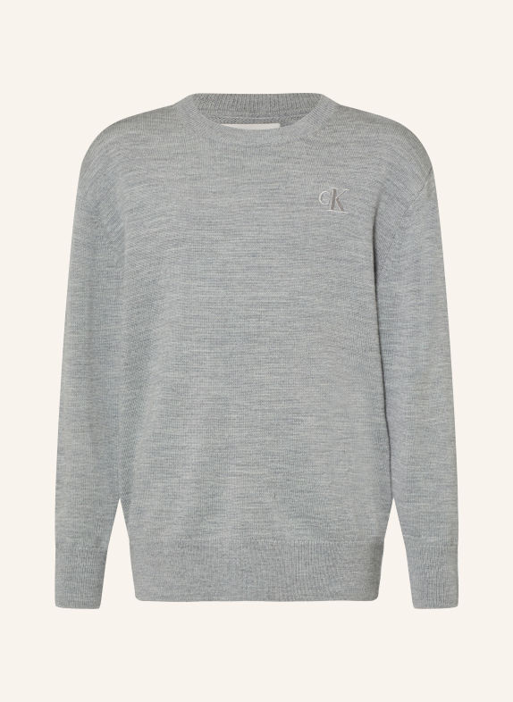 Calvin Klein Merino wool sweaters GRAY