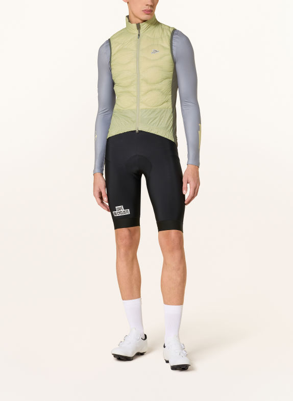 CAFÉ DU CYCLISTE ALEXIA Lightweight Down Vest BEIGE / GREEN