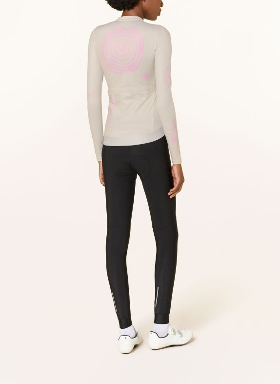 CAFÉ DU CYCLISTE Maillot de vélo CONSTANCE GRIS CLAIR / ROSE