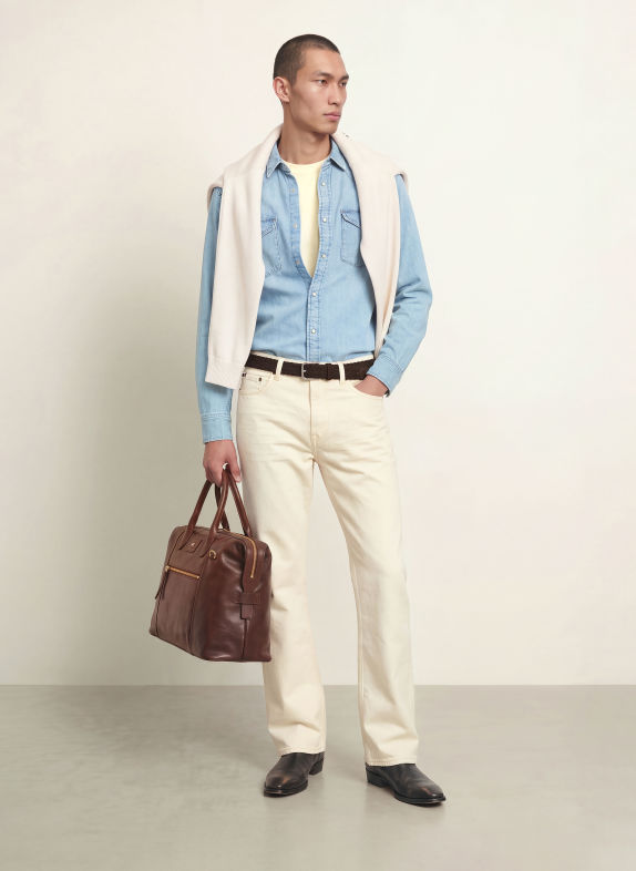 TOMMY HILFIGER Regular-Fit Denim Shirt LIGHT BLUE