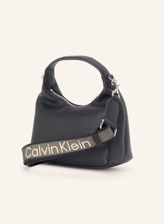 Calvin Klein Handtasche SCHWARZ / SILBER / BEIGE