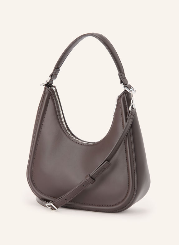 Calvin Klein Umhängetasche SMALL DUNKELBRAUN / SILBER