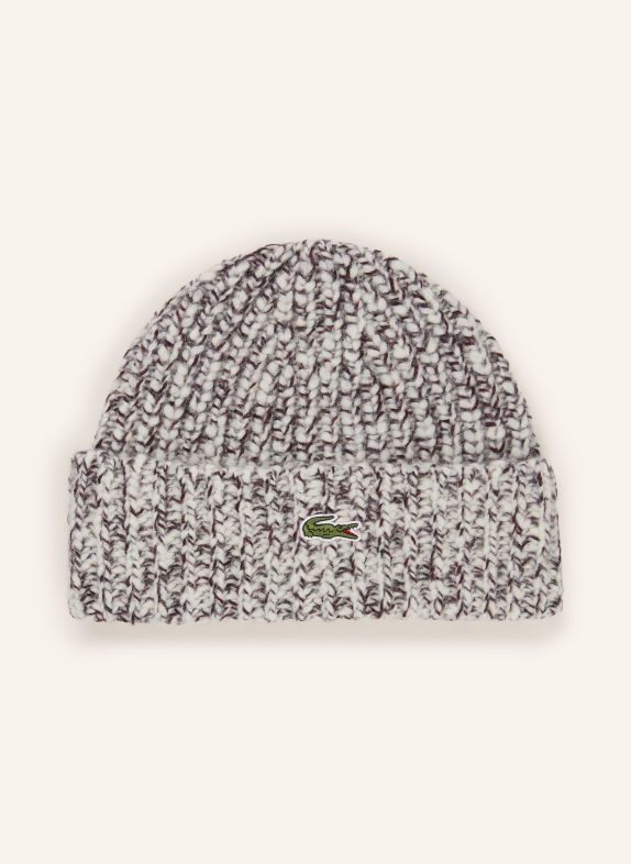 LACOSTE Mütze CREME / BRAUN