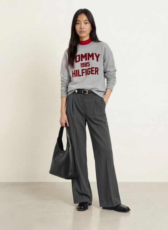 TOMMY HILFIGER Beuteltasche SCHWARZ