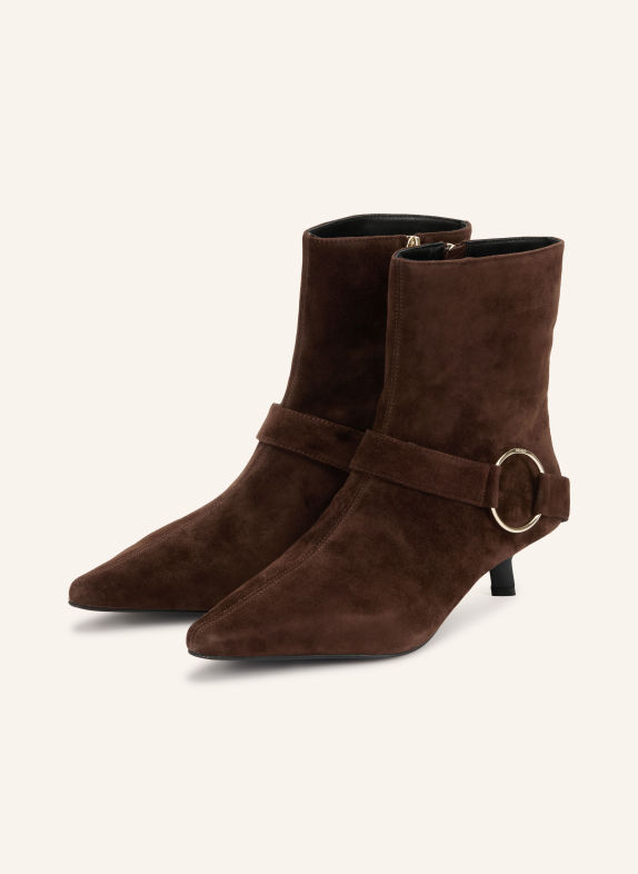 HUGO SELENY Ankle boots BROWN