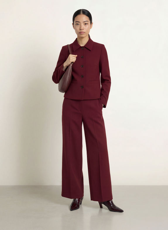 MORE & MORE Boxy jacket DARK RED
