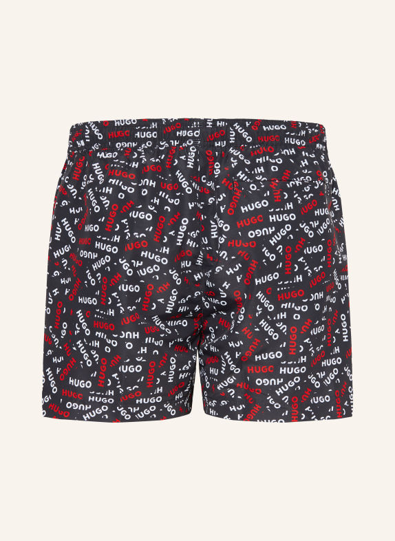 HUGO Badshorts RYU SVART / RÖD / VIT