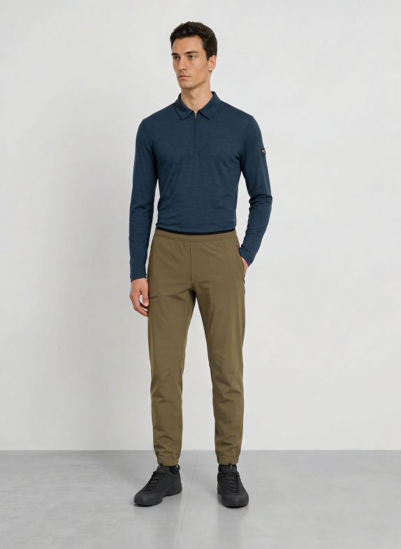 super.natural Funkční polokošile s merino vlnou TMAVĚ MODRÁ