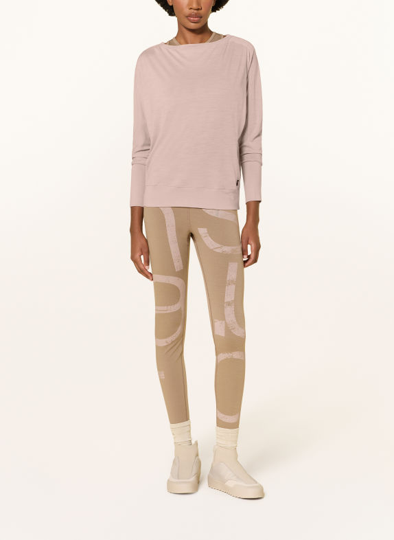 super.natural KULA Performance Shirt with Merino Wool DUSKY PINK