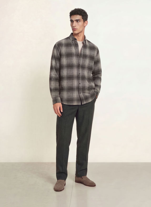 NOWADAYS Chino kalhoty Regular Fit ČERNÁ / TMAVĚ ŠEDÁ