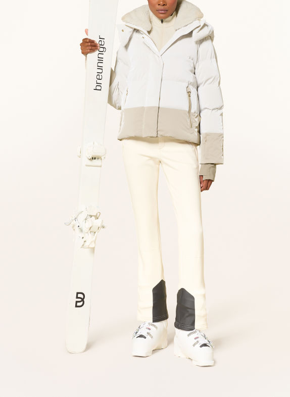 BOGNER Veste de ski en duvet NAIA-D BLANC / OR / MARRON CLAIR