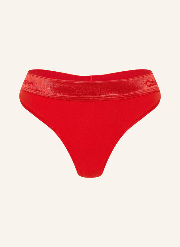 Calvin Klein String ICON COTTON MODAL METALLIC ROT