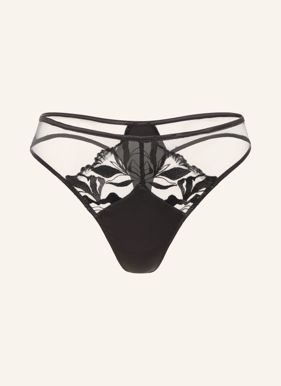 Calvin Klein String CK BLACK FLORAL LACE SCHWARZ