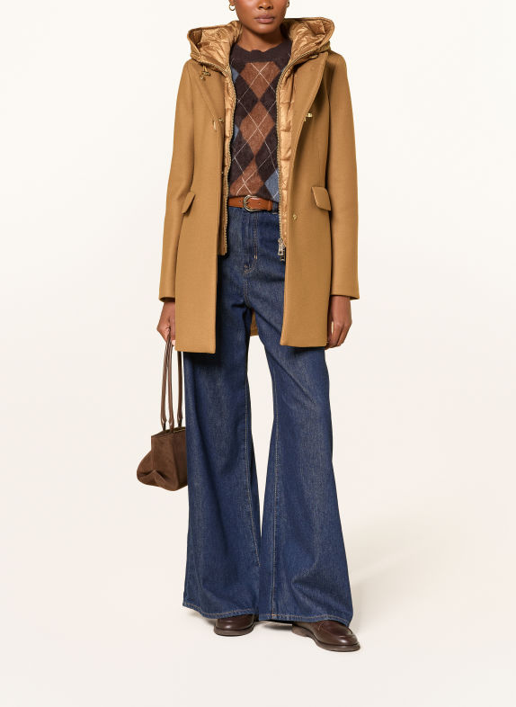 Fay Wollmantel CAMEL / GOLD