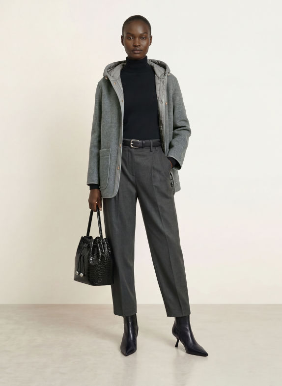 Fay Jacke im Materialmix GRAU