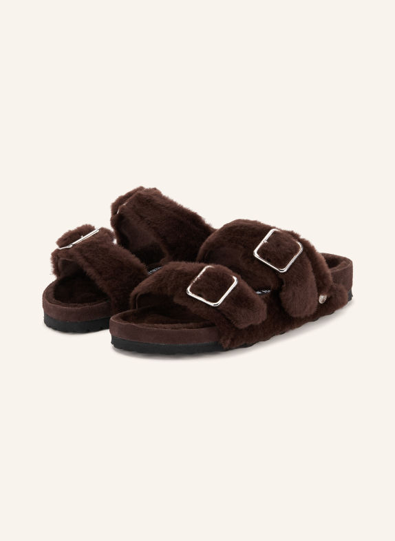 1774 BIRKENSTOCK ARIZONA SHEARLING 1774 Slides DARK BROWN