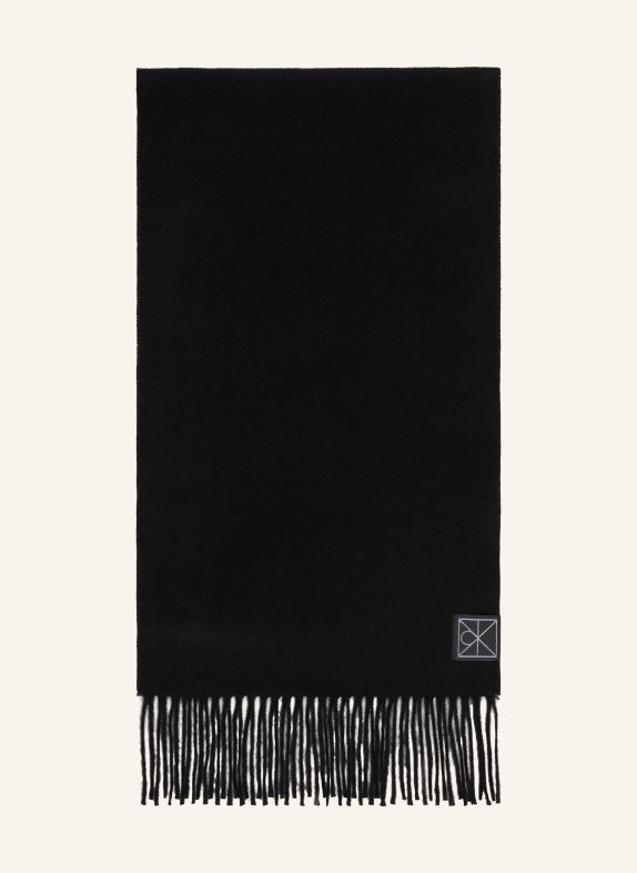 Calvin Klein Cashmere-Schal SCHWARZ