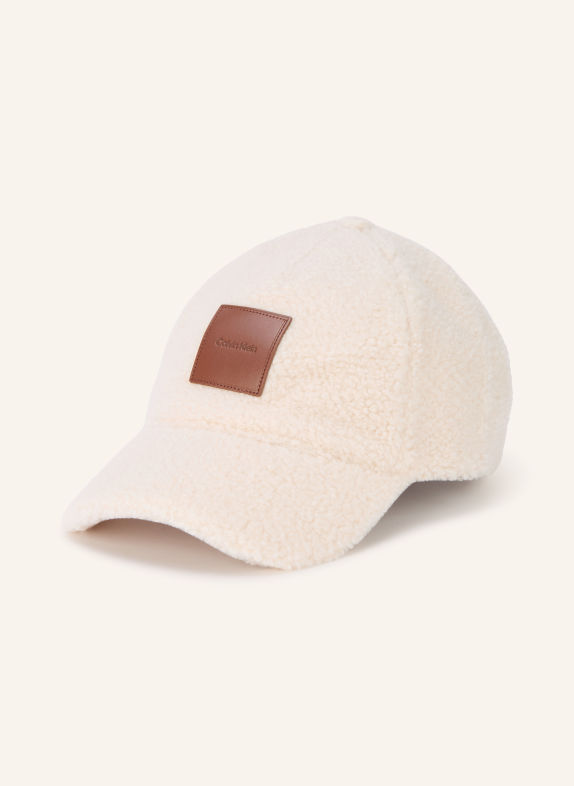 Calvin Klein Plush Teddy Bear Cap CREAM / BROWN
