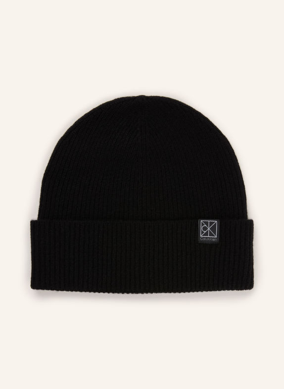 Calvin Klein Cashmere-Mütze SCHWARZ